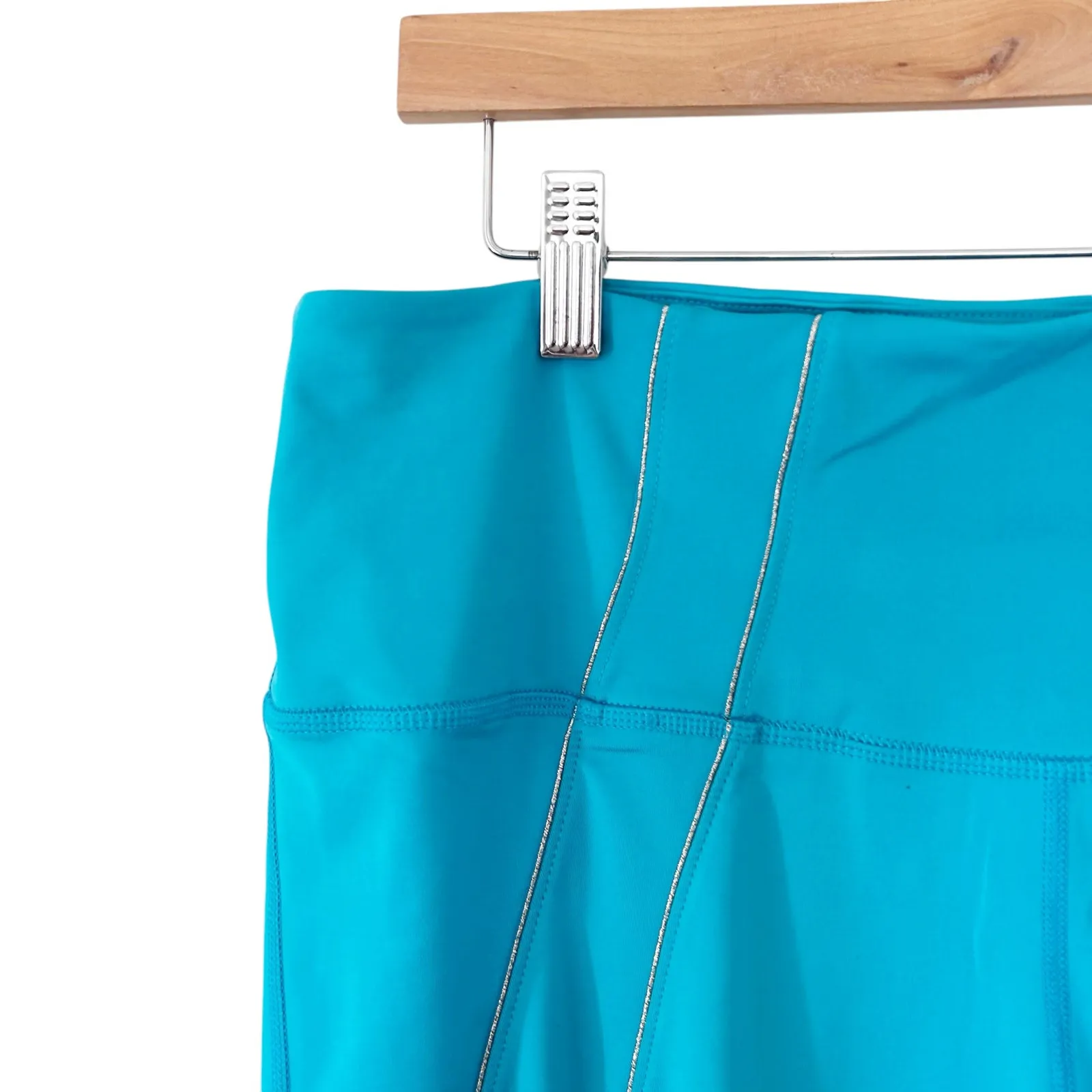 Nike Dri Fit Yoga Teal Leggings Sz XXL - Image 5