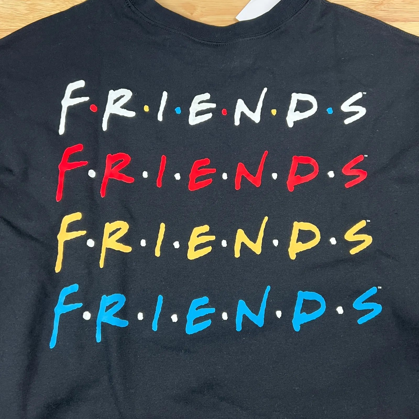 Friends Juniors Black Crew Neck Long Sleeve Sweatshirt - Image 3