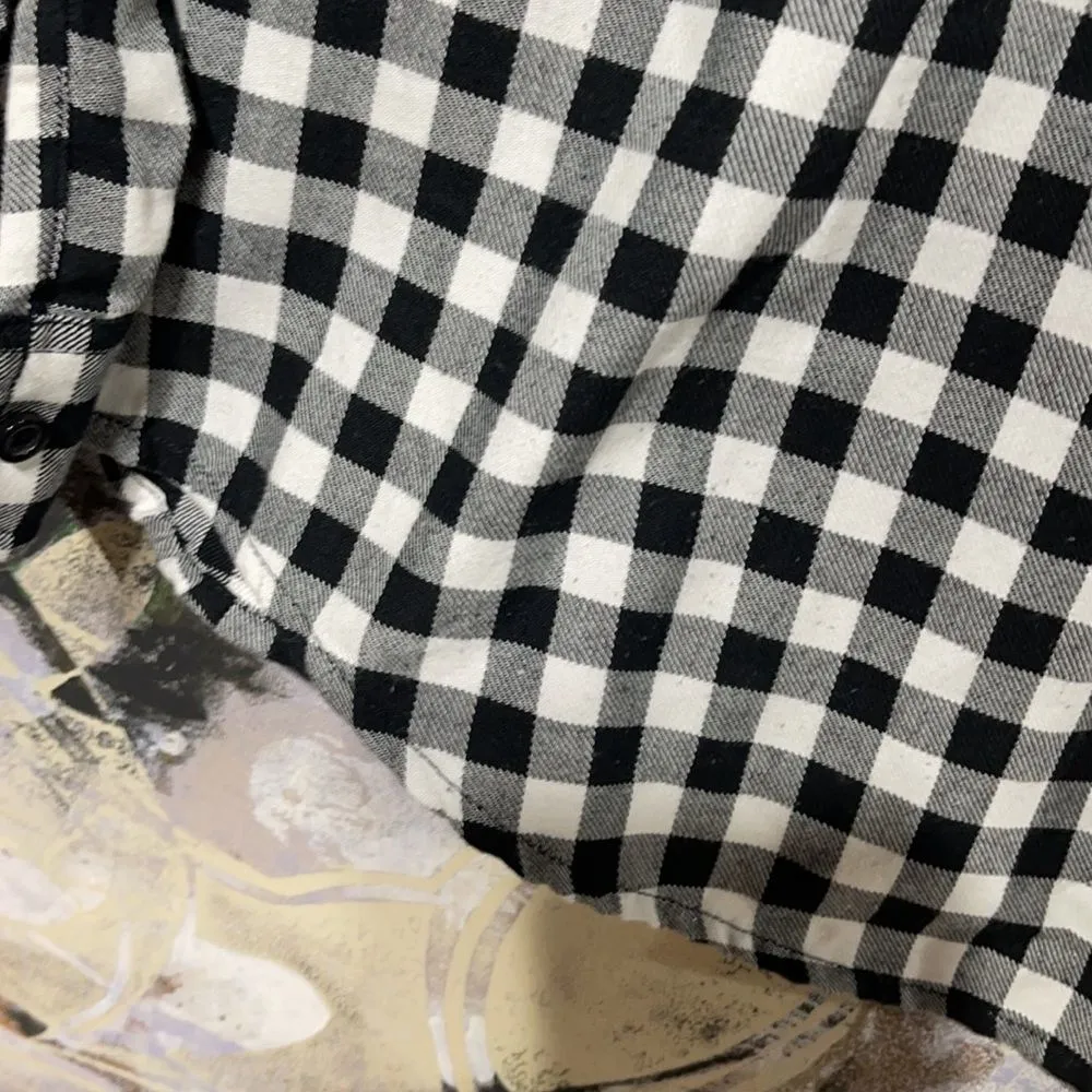 Hot Topic Plaid Button-Up Medium - Image 9