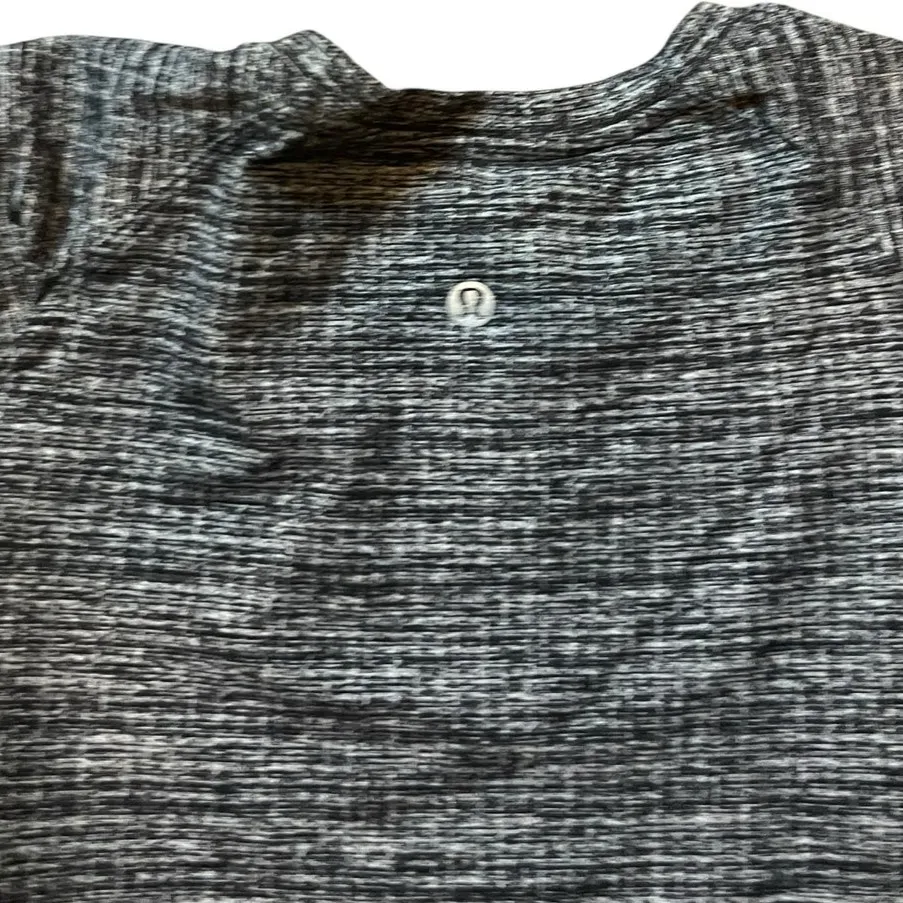 Lululemon Extra Mile Long Sleeve Running Luon Ring spun Denim Black size 4 - Image 4