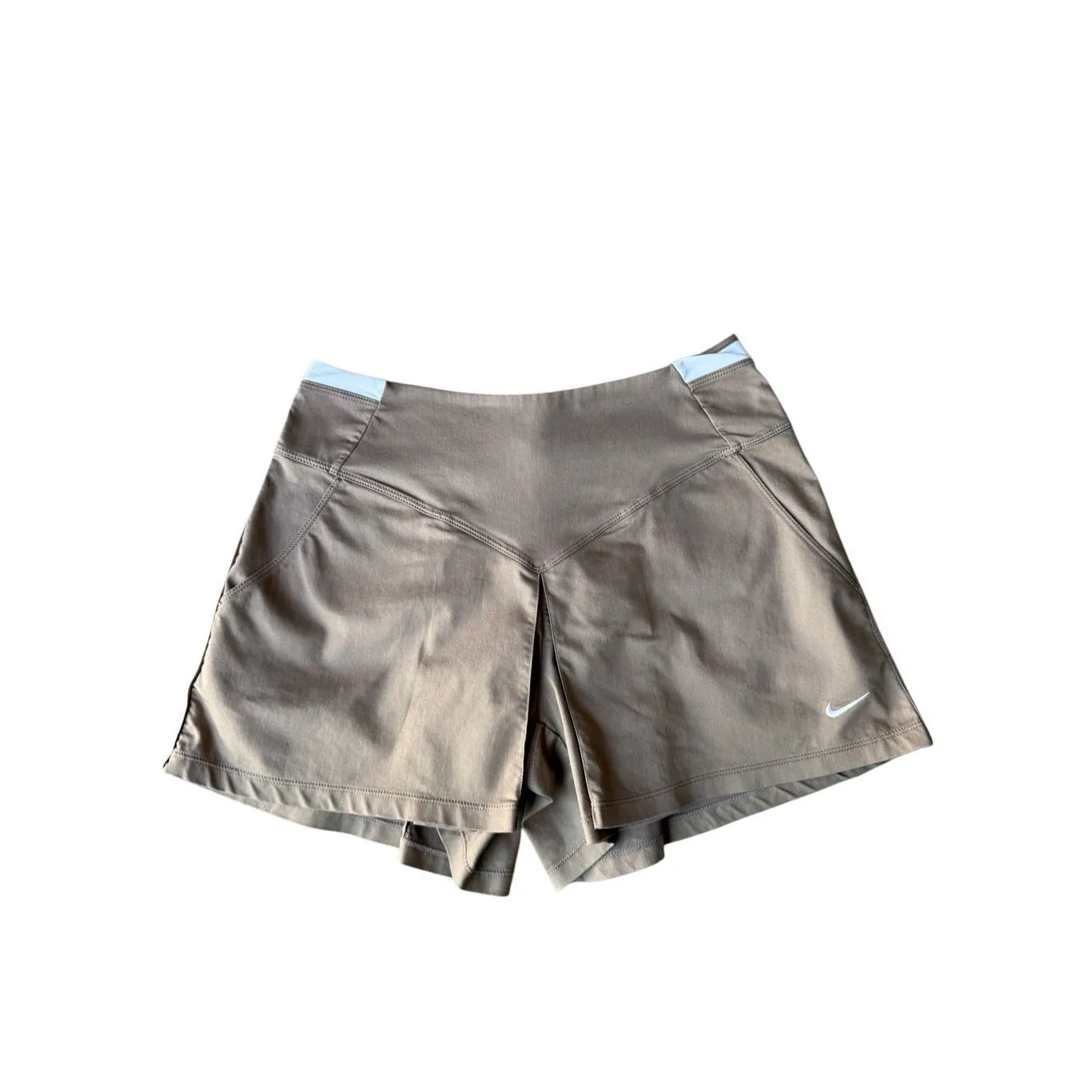 Vintage Nike Fit Dry Tan Skort with V-Back and Embroidered Logo Size S/4 - Image 2