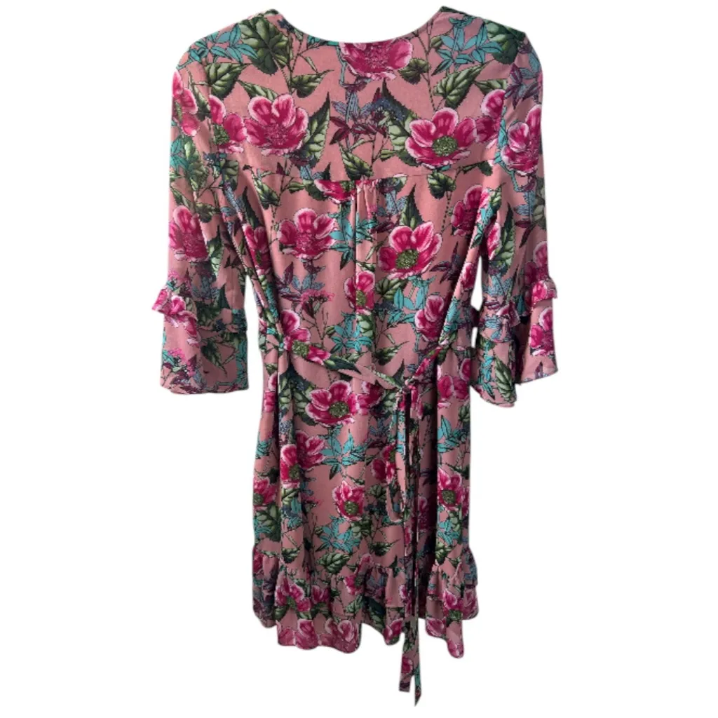 For Love & Lemons Churro Mini Dress in Pink Flamenco Size Small Gently Used - Image 6