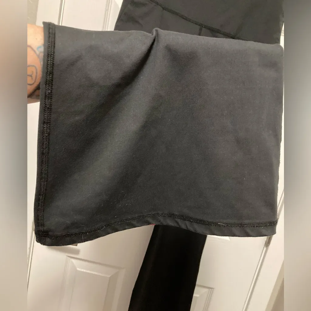 Offline by Aerie Black Women's High Waisted Flare Wide Leg Pant Leggings Size undefined - Image 7