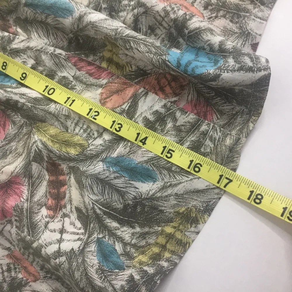 MINI Skirt feathers pastel colors Size L - Image 13