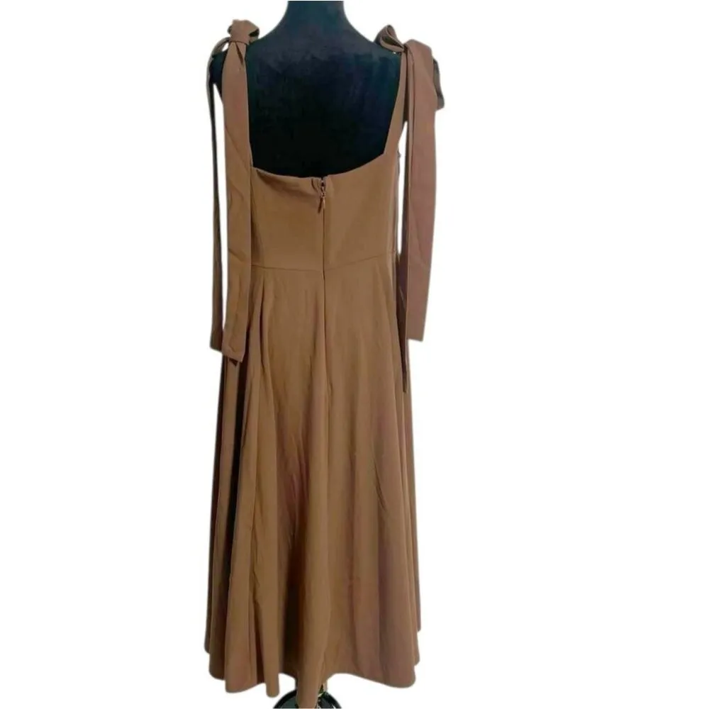 House of CB Size Large Plus XL 14 - 16  Alicia Cocoa Midi Sundress $340 - Image 6