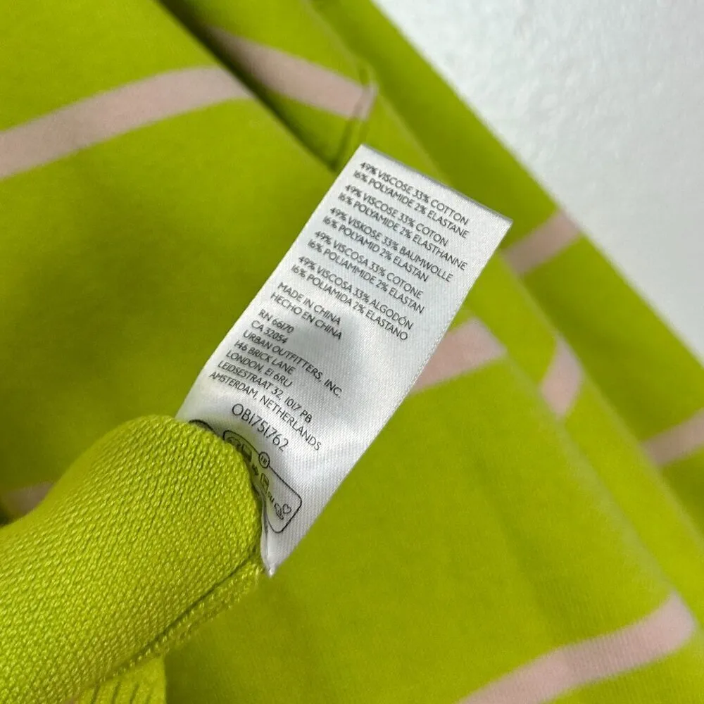 FREE PEOPLE Paulie Sweater in Lemonade Combo Size Medium - Image 10