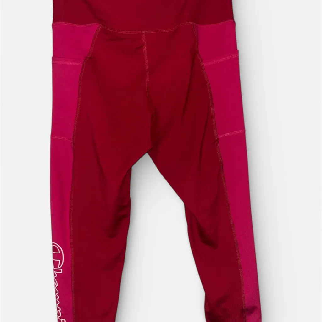 Champion Vibrant Pink & Red Leggings - Image 3