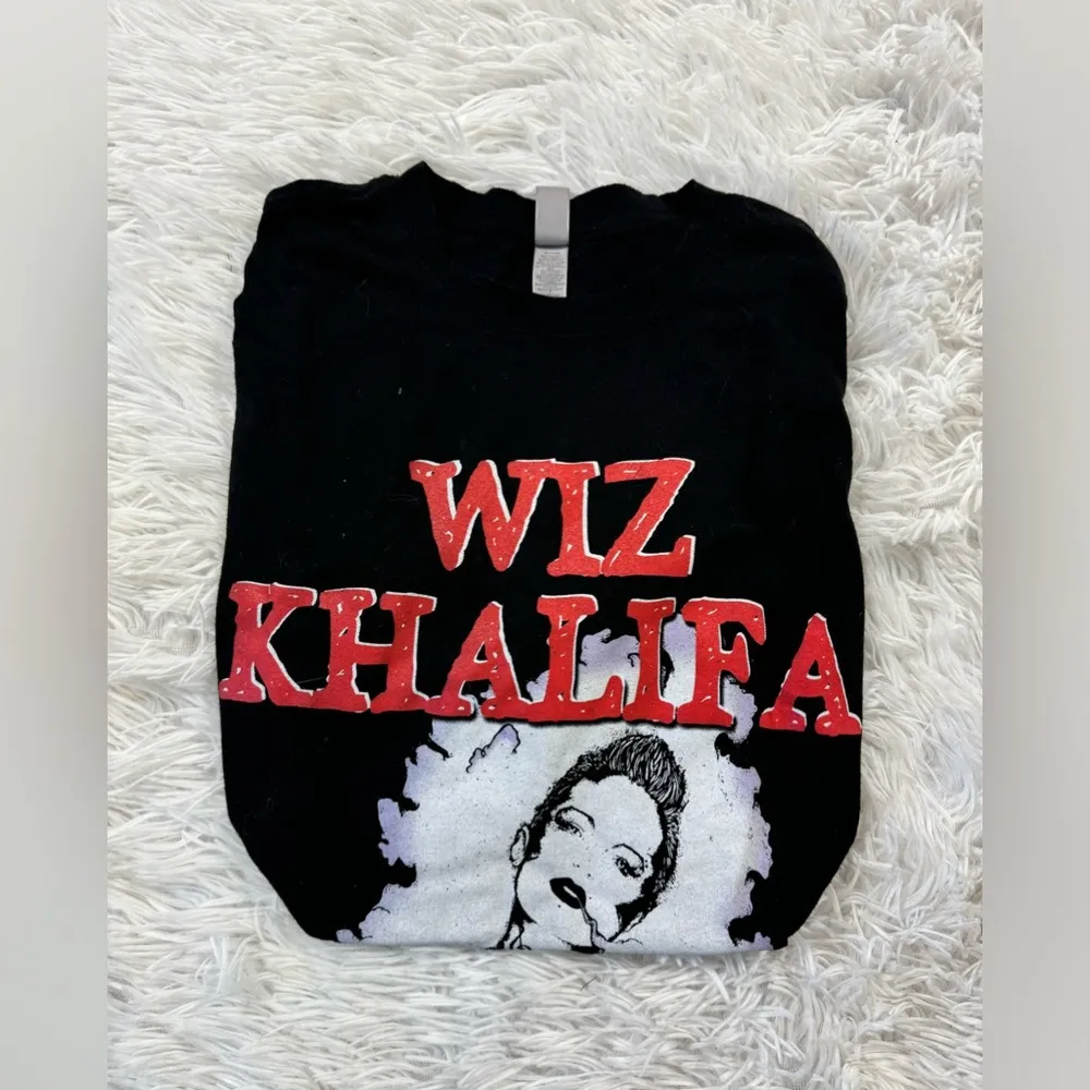 wiz khalifa concert tour shirt Red - Image 2