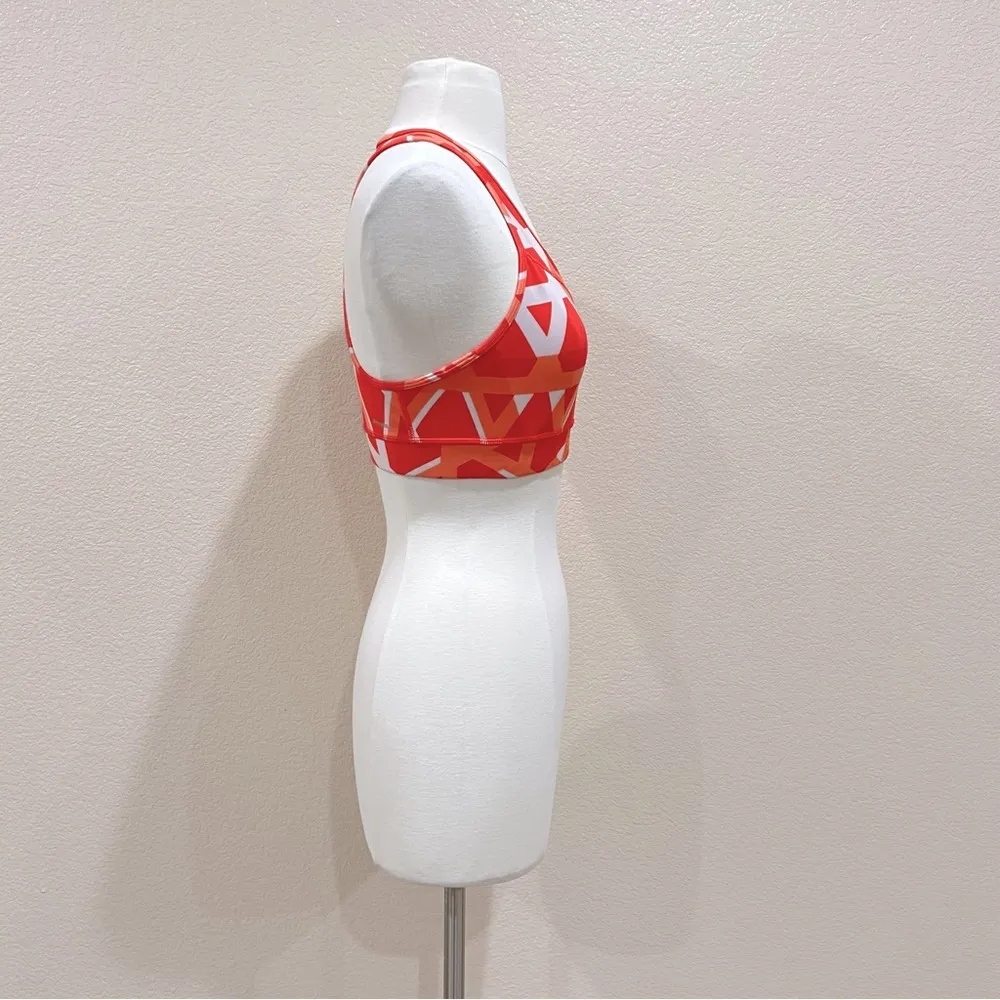 Adidas Coral Climalite Techfit Athletic Bra Size Medium - Image 4