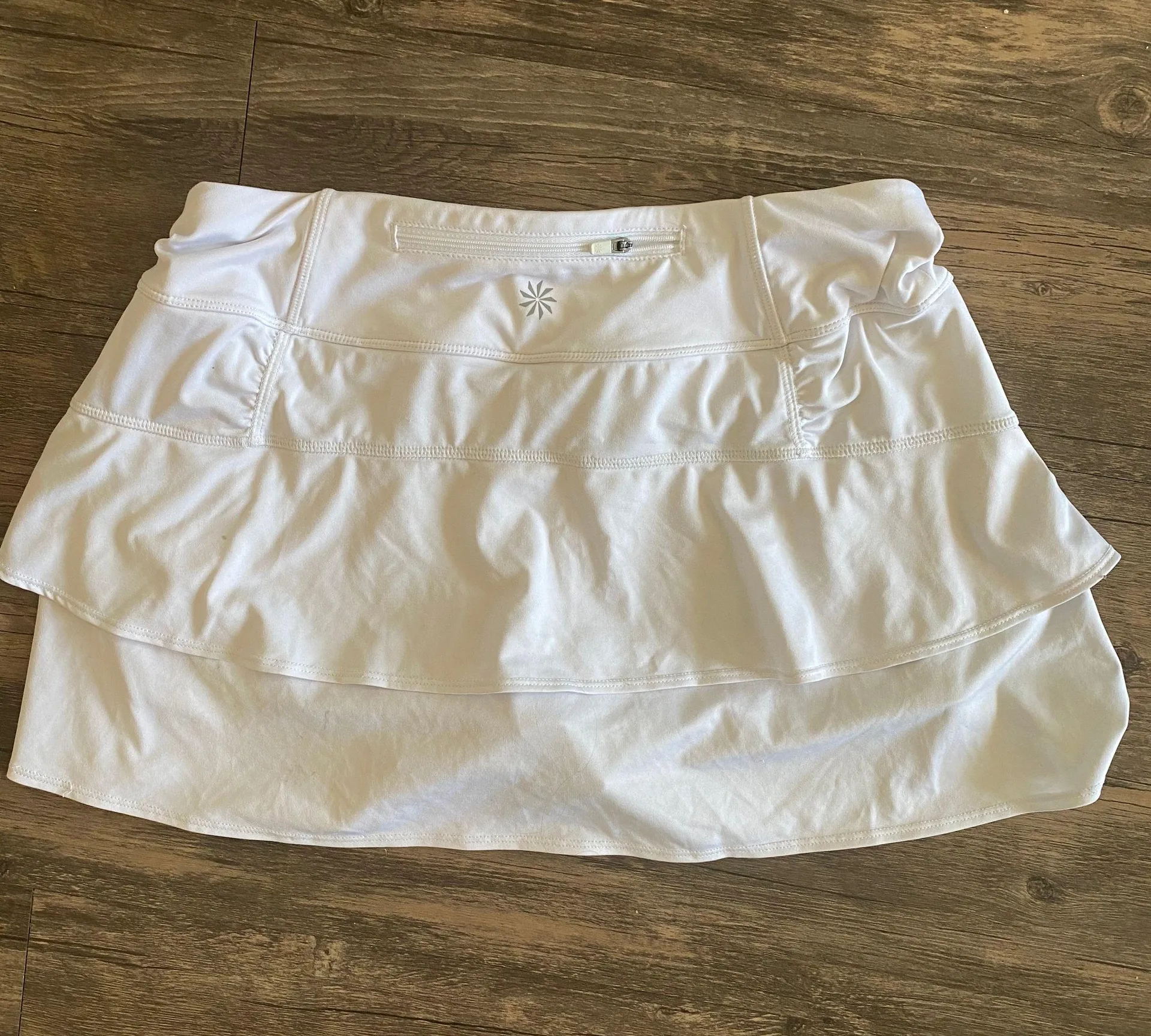 White Ruffled Tennis Skirt - Image 2