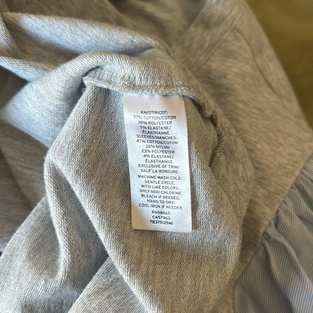 Treasure & Bond Something Navy Poufed Sleeve Sweatshirt - Image 6