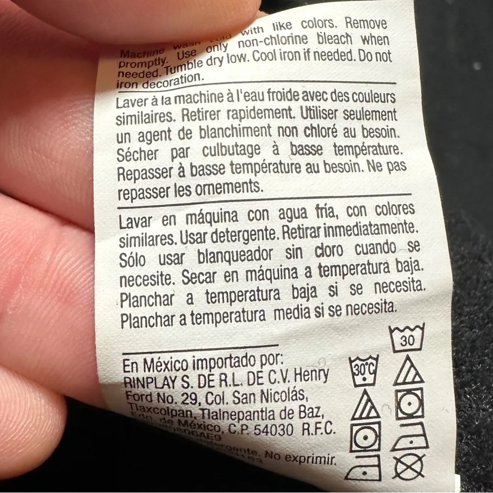 Black Retro Vintage Style Pullover Crewneck Sweater size Large - Image 6