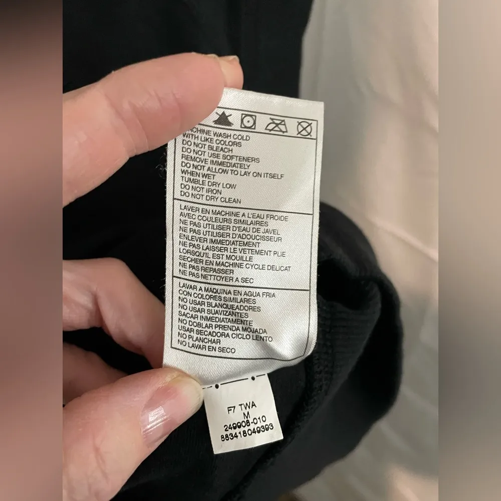 Nike Vintage Y2K Sleeveless Hooded‎ Sweatshirt Black Workout Size M - Image 6