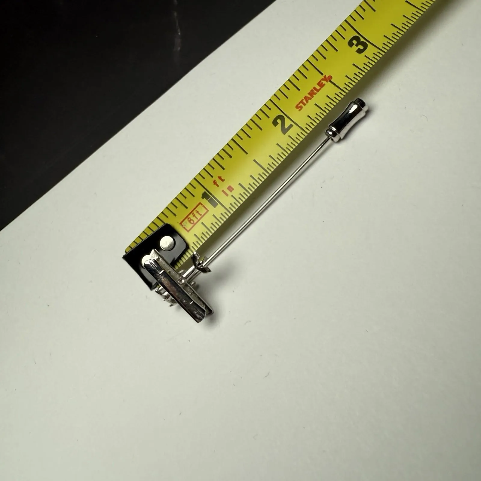 Retro Style Airplane Silver Tone Lapel Stick Pin Plane - Image 6