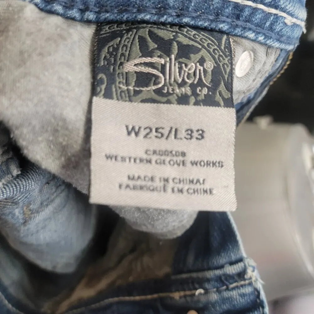 Silver Jeans Suki Classic Stretch cutoff shorts size 25W Blue - Image 5