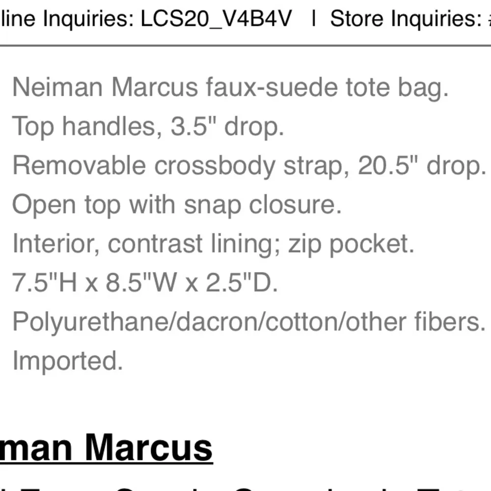 Neiman Marcus Mini Faux Suede Taupe Crossbody Tote Bag - Image 6