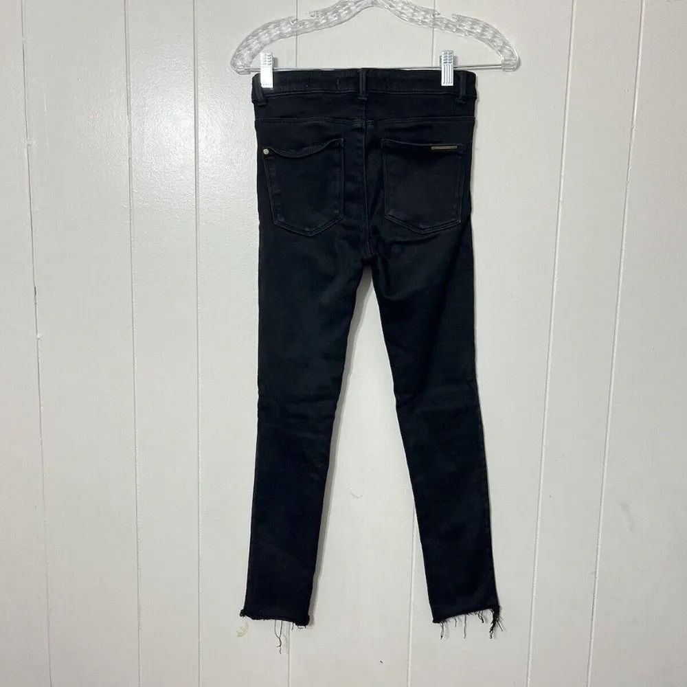Zara Trafaluc Women's Skinny Jeans Black Denim Stretch Size 02 EUC - Image 2