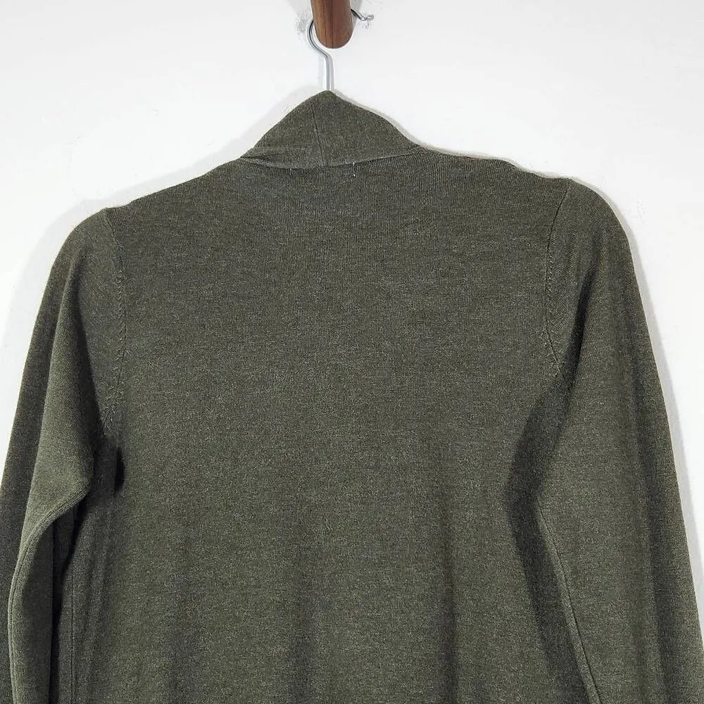 Pink Clover Army Green Cardigan Sweater Size Small NWOT Dark Green Cardigan - Image 5