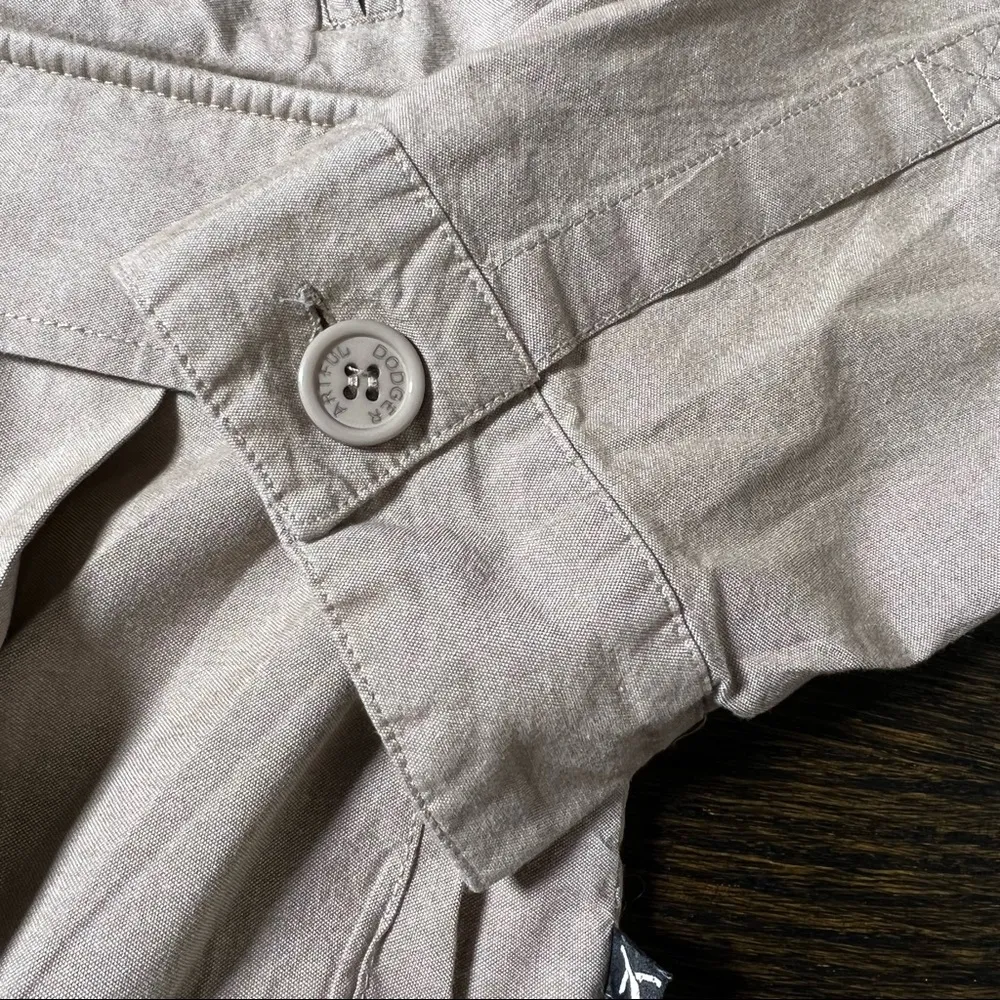 Artful Dodger Khaki 100% Cotton Button Up Utility Jacket Size XXL - Image 4