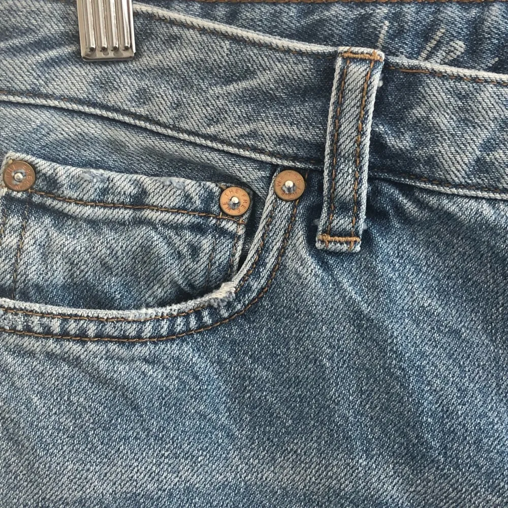 Free People High Rise Straight Leg Cropped Jeans Size 27 - Image 7