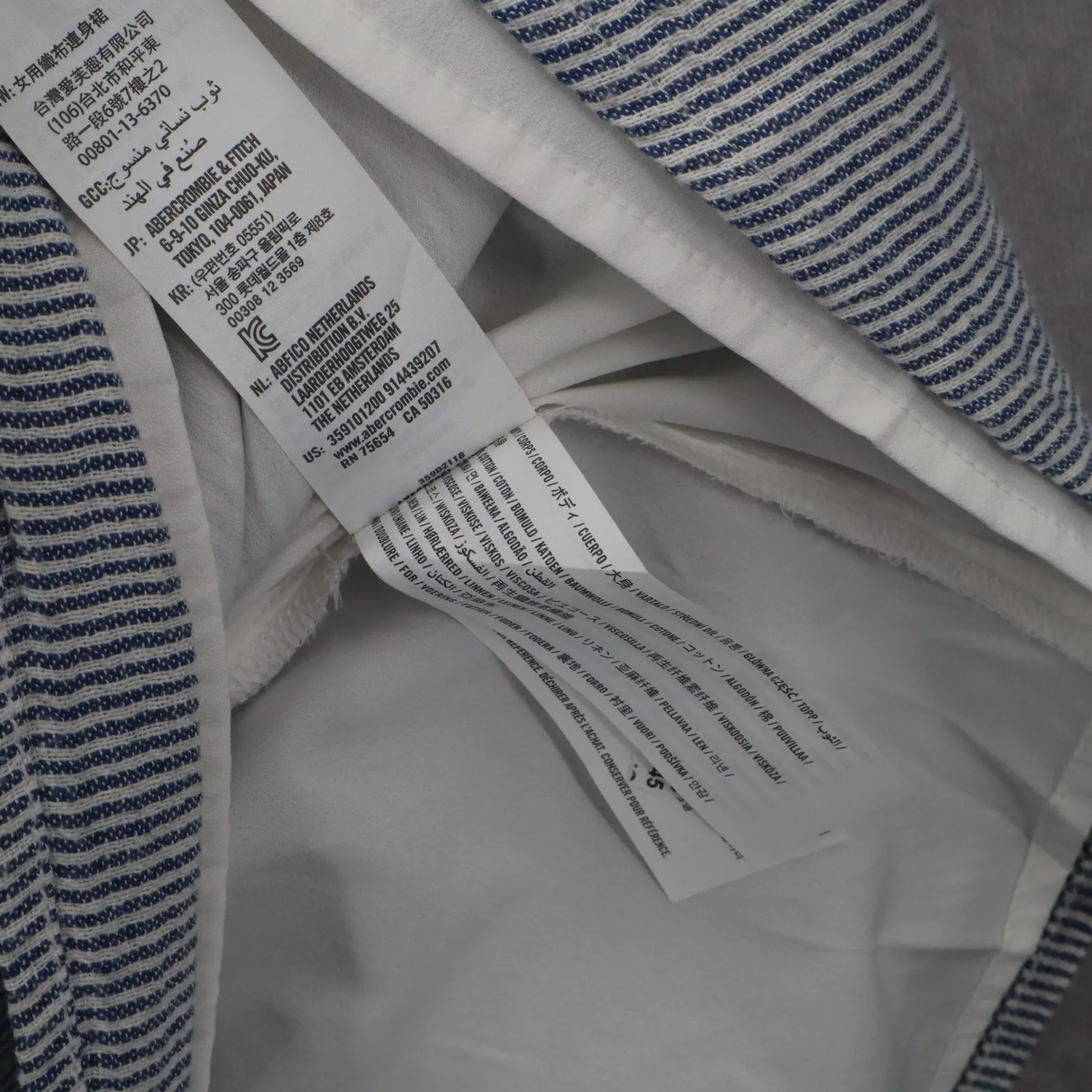 Hollister Blue Stripe‎ Fit Flare Cutout Nautical Beach Tie Preppy Dress Small S - Image 8