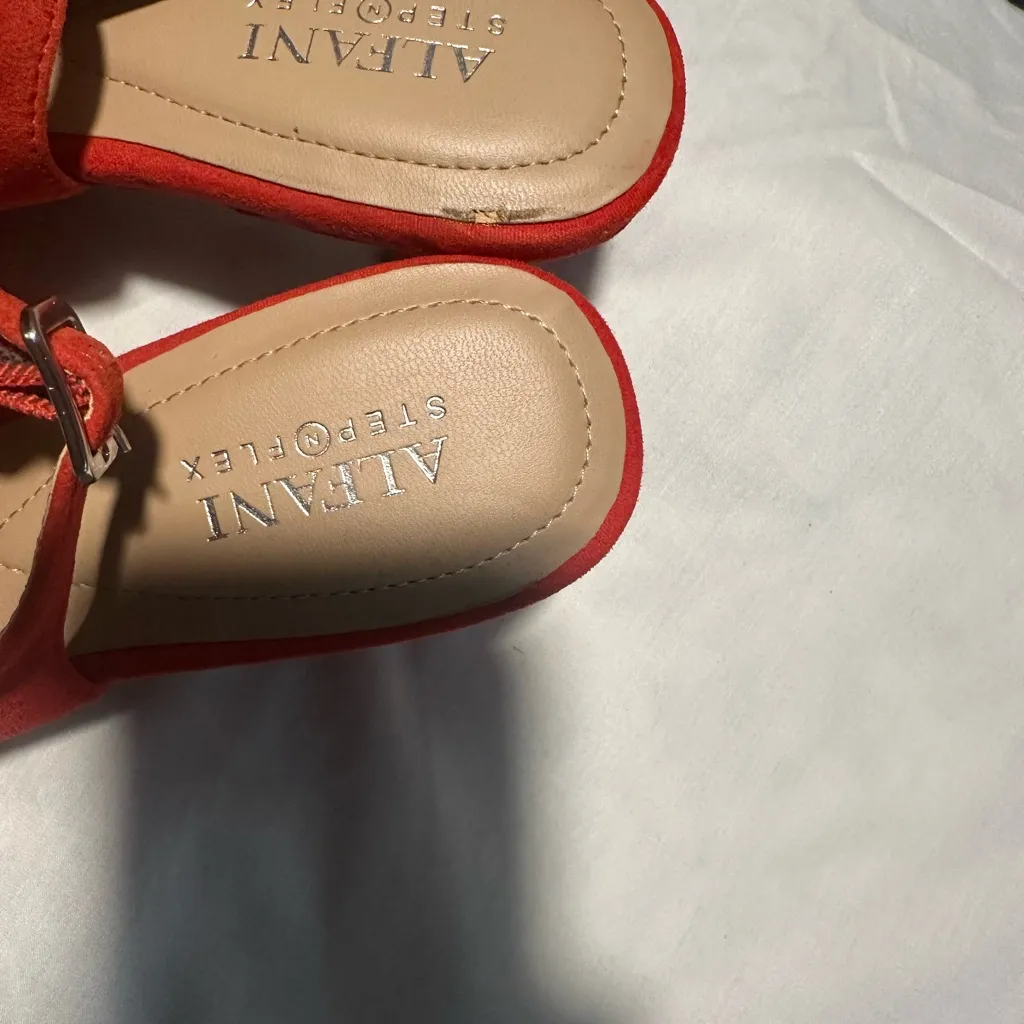 Alfani Vibrant Orange Pointed Heels Size 7 - Image 6