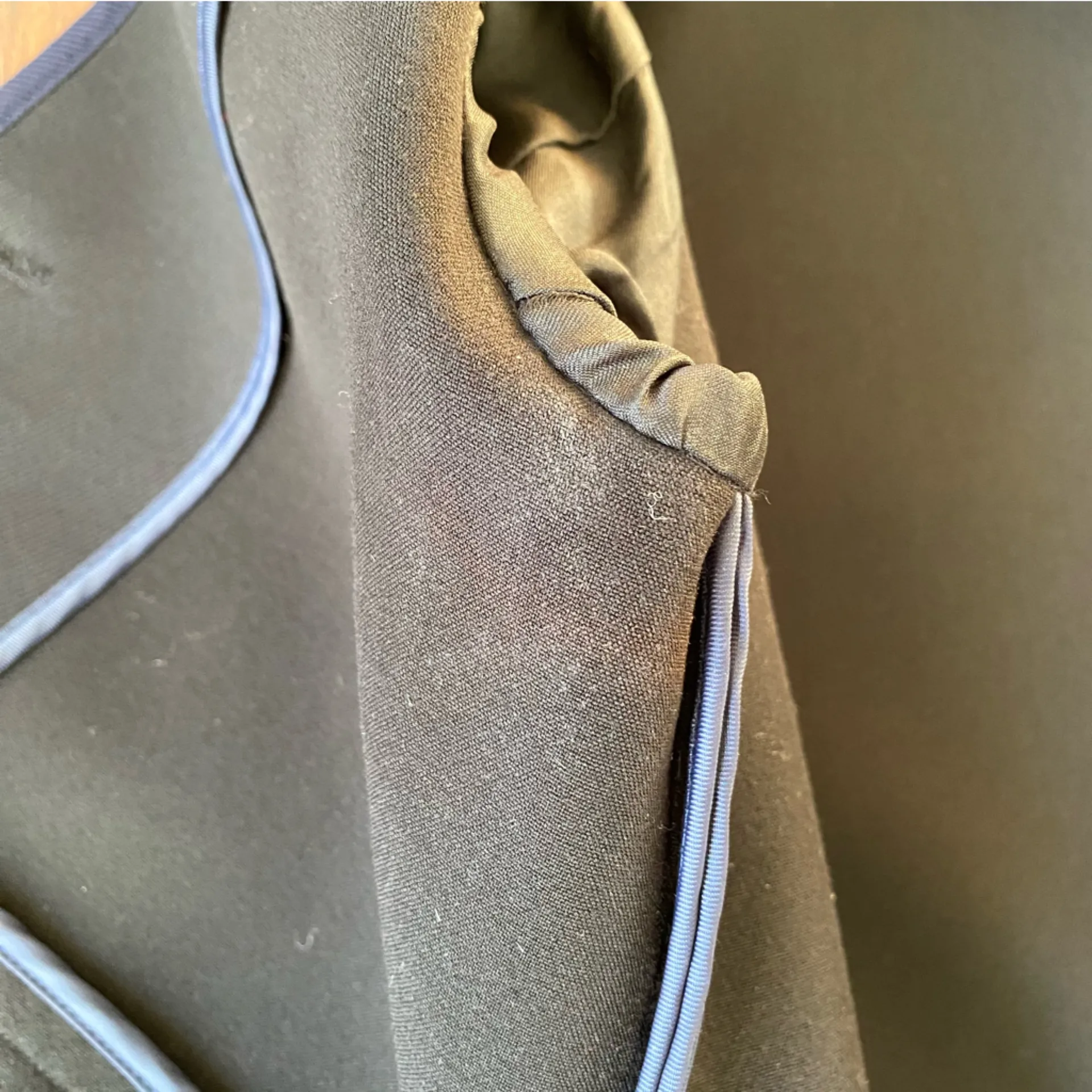 4/$20 J. Crew Twill Ribbed Heavyweight Blazer Jacket Mandarin Collar Round Hem - Image 9