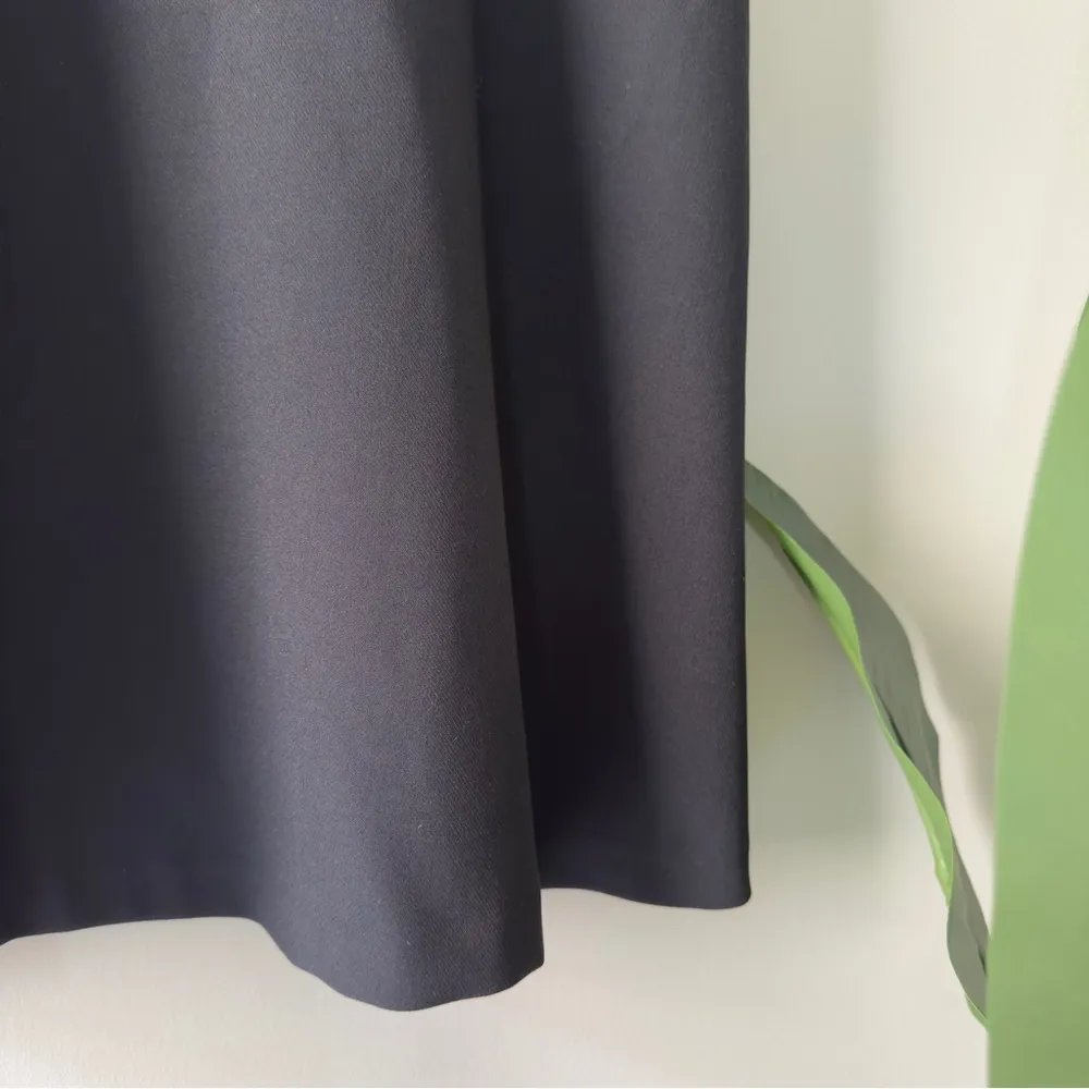 LOFT Black A-Line Mini Dress V-Neck Sleeveless Solid Minimalist Business Casual - Image 5