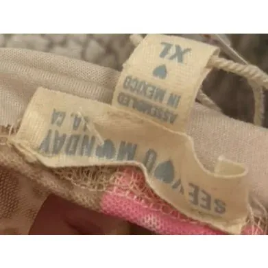 See you Monday floral cheetah top - Image 4