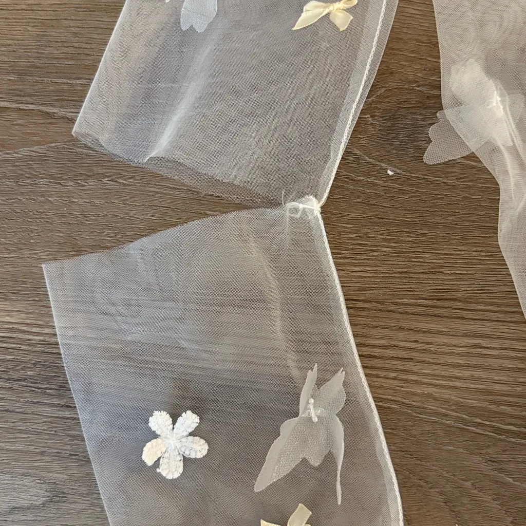 New Opera length tulle butterfly and bow embellished globes - Image 6