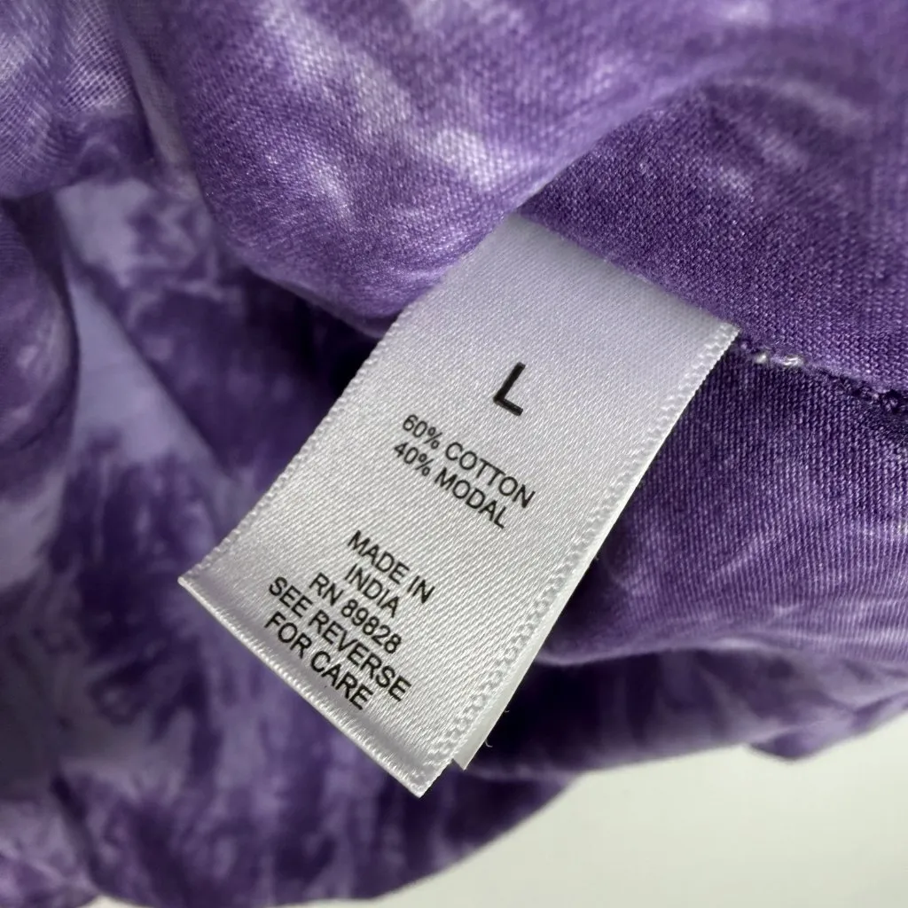 NWT LOGO by Lori Goldstein Marble Dye Cotton Modal Cardigan Size Large L NEW - Image 6