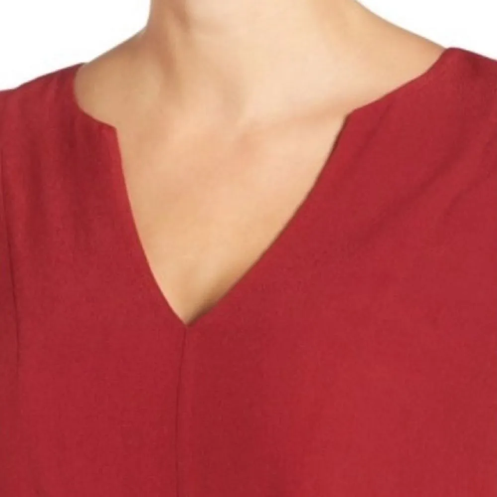 Madewell Red Du Jour 3/4 Sleeve Tunic Dress Brick Red Shift Women’s Size Small - Image 6