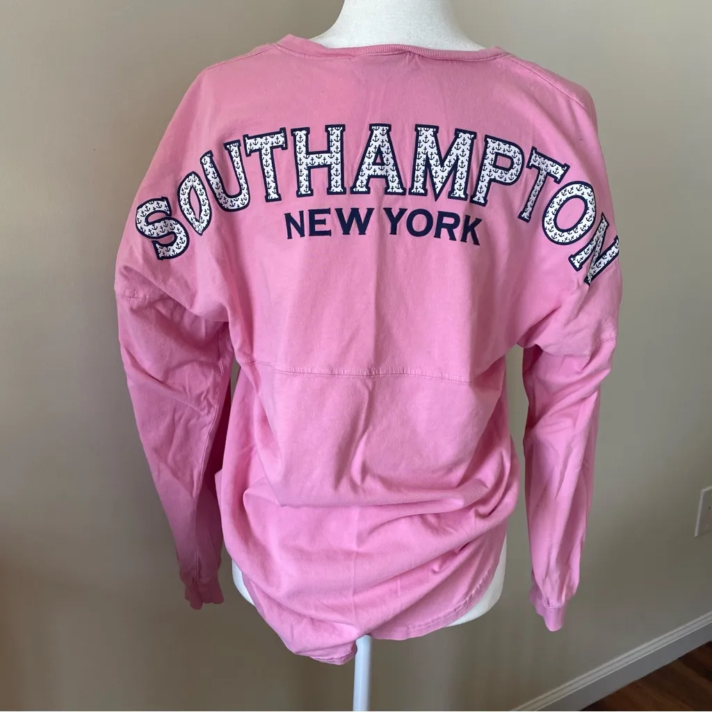Southampton New York Spirit Jersey Long Sleeve V-Neck - Image 2