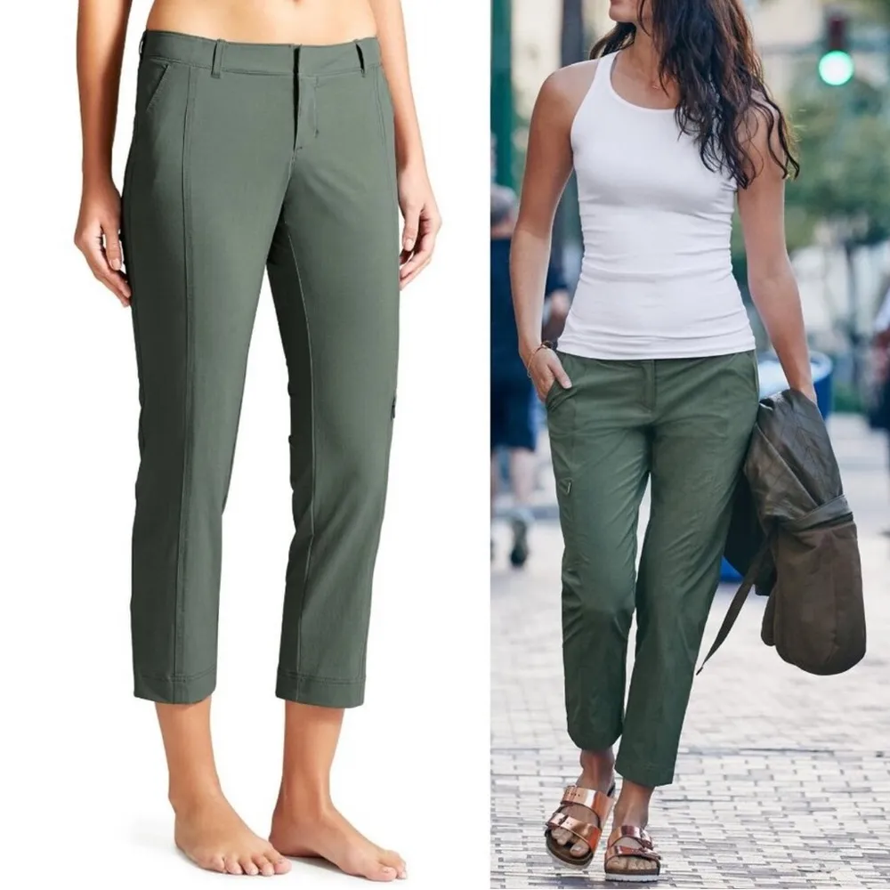 ATHLETA Palisade‎ Ankle Pant Size 4 in Jasper Green - Image 2