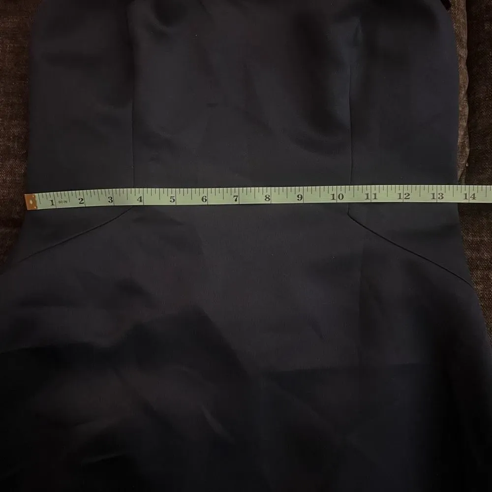 Cachet Vintage Low Back Navy Gown SIZE 4P Blue - Image 15