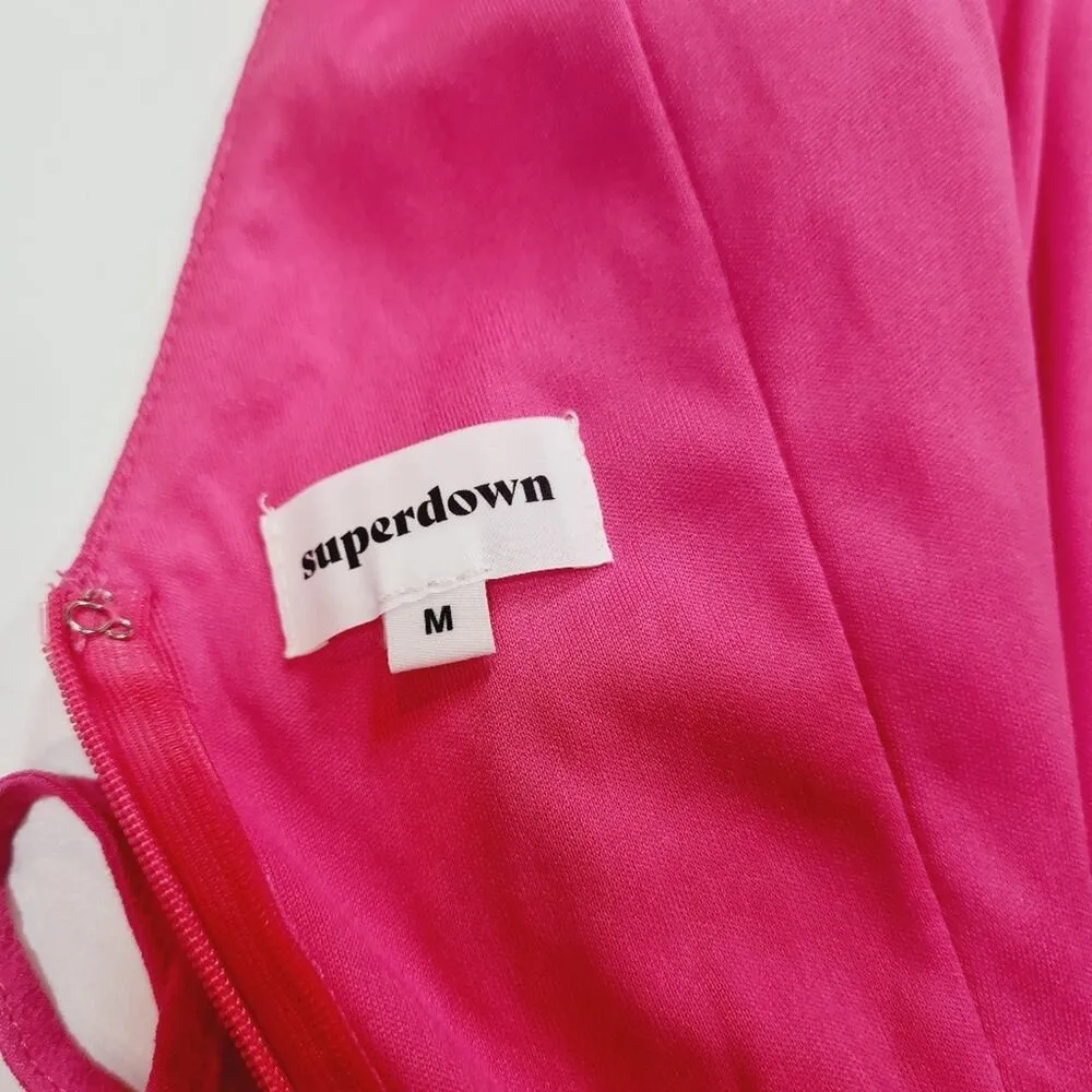 Superdown Karen Wrap Romper in Pink Medium - Image 11