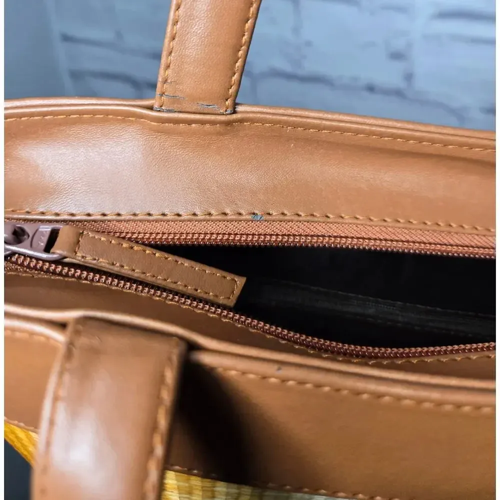 Vintage Le Sac woven retro brown shoulder bag purse. - Image 7