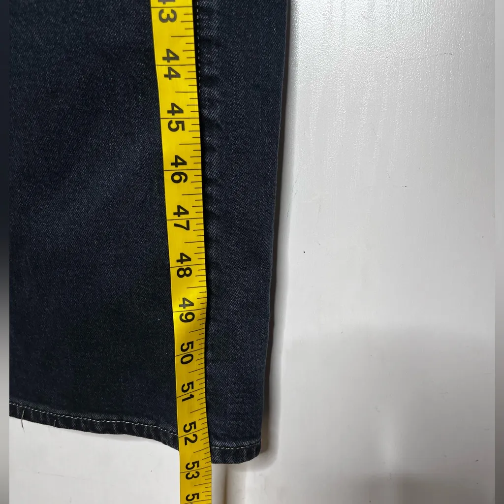 New Universal Thread Denim Jumpsuit Dress Skirt Romper Thick Dark Long Sleeve - Image 13