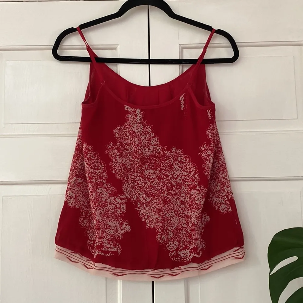 CAbi #162 Red Heart‎ of Township Cami Floral Patterned Top XS - Image 4