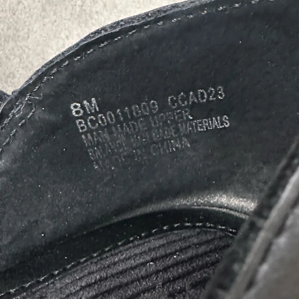 B.o.с. Born Concept Gia Clog Platform Heel Mary Jane Faux Leather Buckle Closure Black Size 8 - Image 9