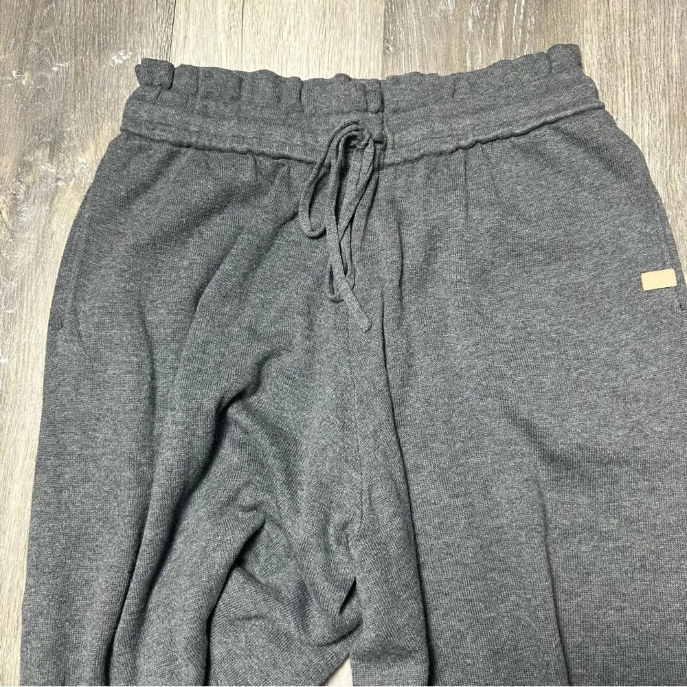 Lunya Gray Wide Leg Relaxed Pants Organic Cotton Silk Blend NEW Size L - Image 4