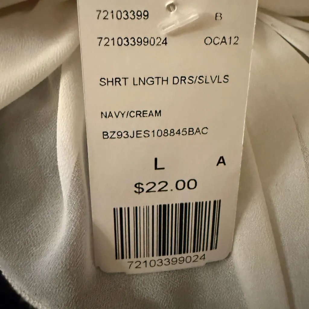 Y2K Vintage Twelve by Twelve Black Strapless Pencil Dress with Cream Bow White Size L - Image 4