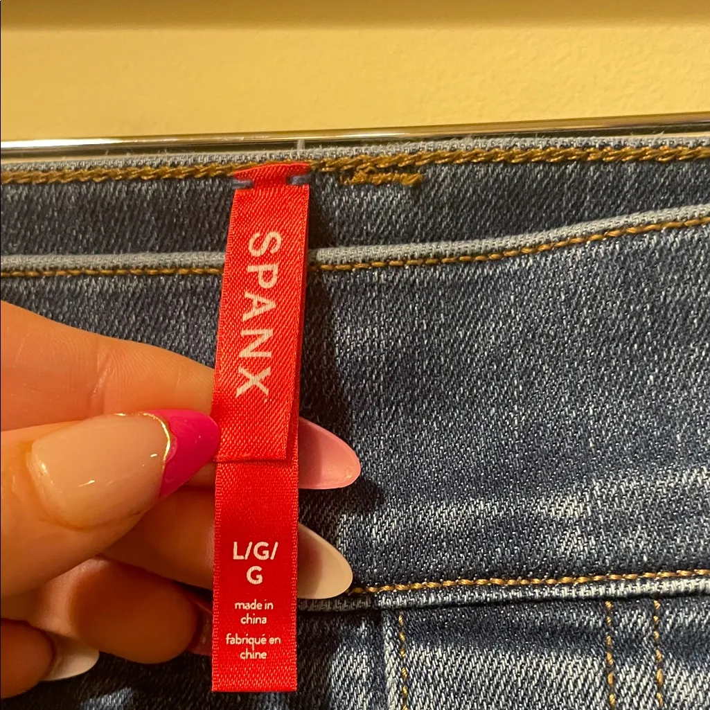 Womens SPANX Ankle Straight Leg Jeans in Vintage Indigo - Image 7