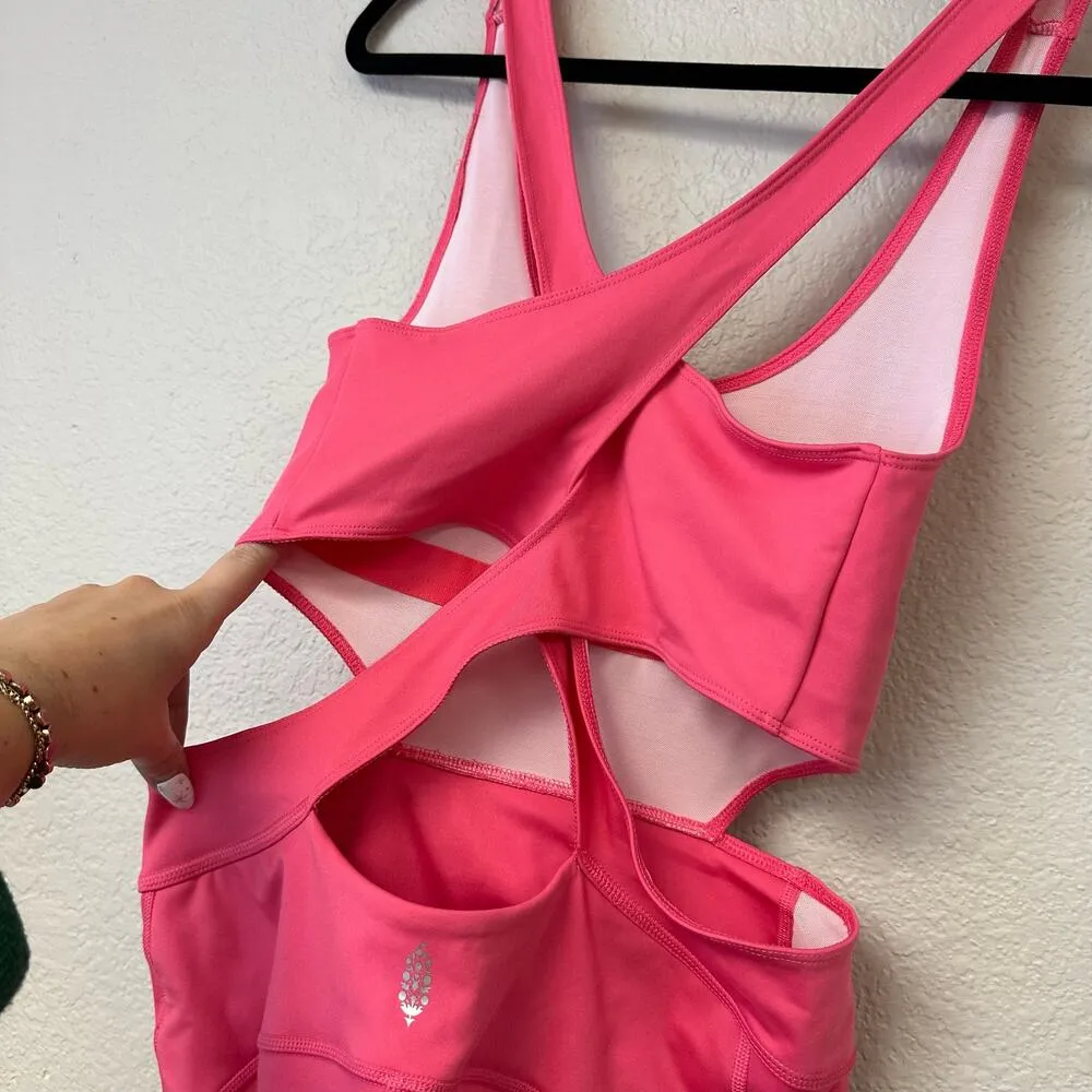 Free People Movement Back It Up Onesie in Dragonfruit Size Medium - Image 6