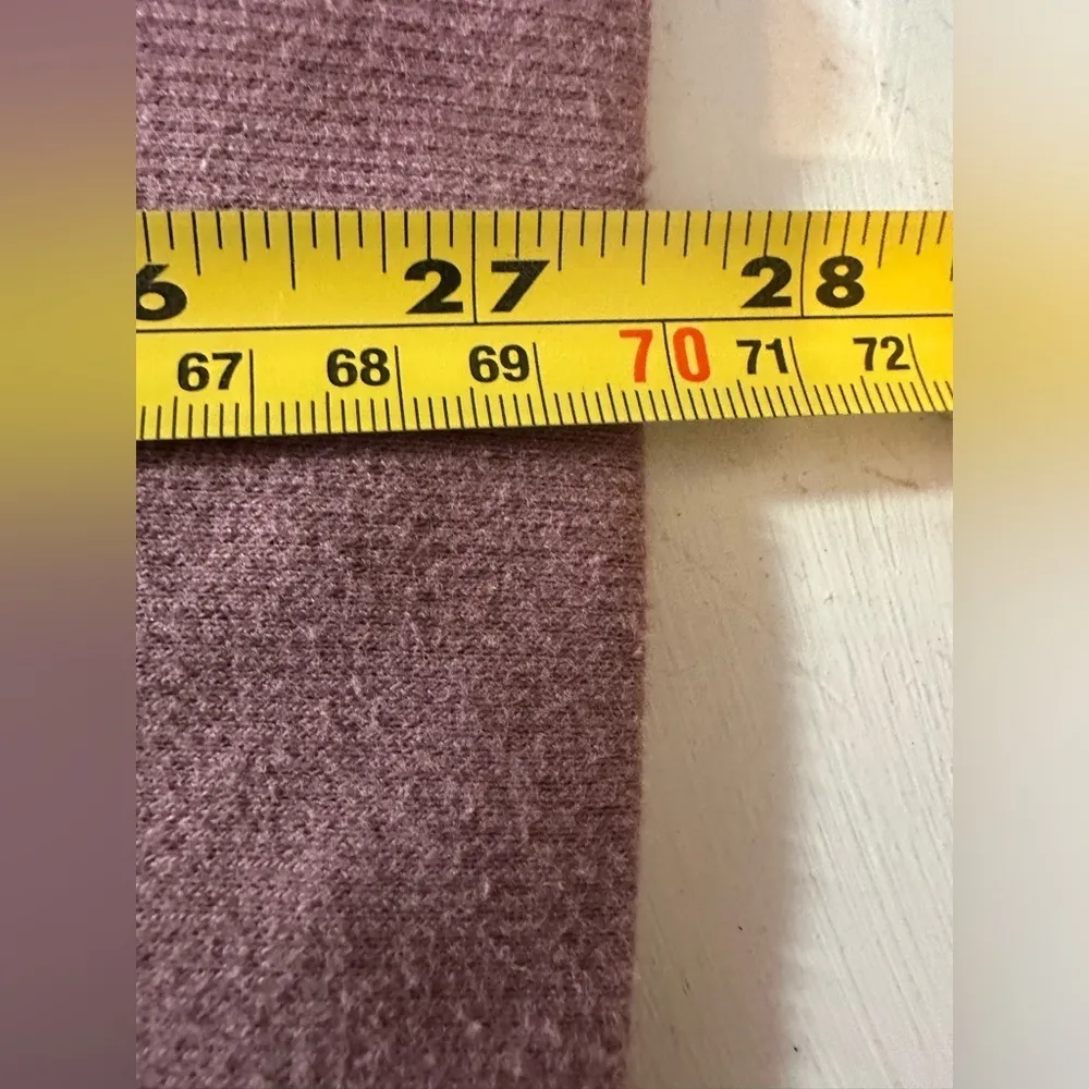 Gaiam Sweater Womens 1X Fuzzy Dusty Rose Yoga Sweatshirt Crewneck Warm Soft - Image 5