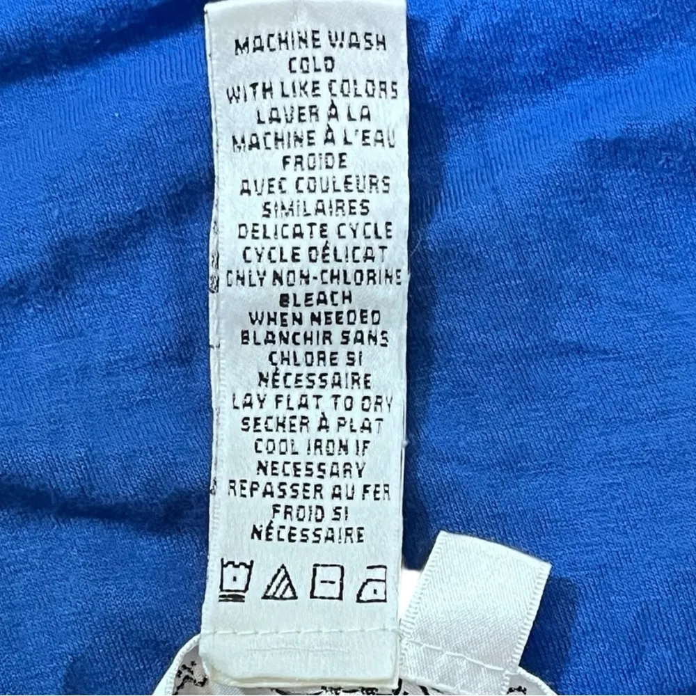 Y2K Max Studio Blue Ruffled Babydoll Top Womens Large Romantic Coastal Nostalgia - Image 4