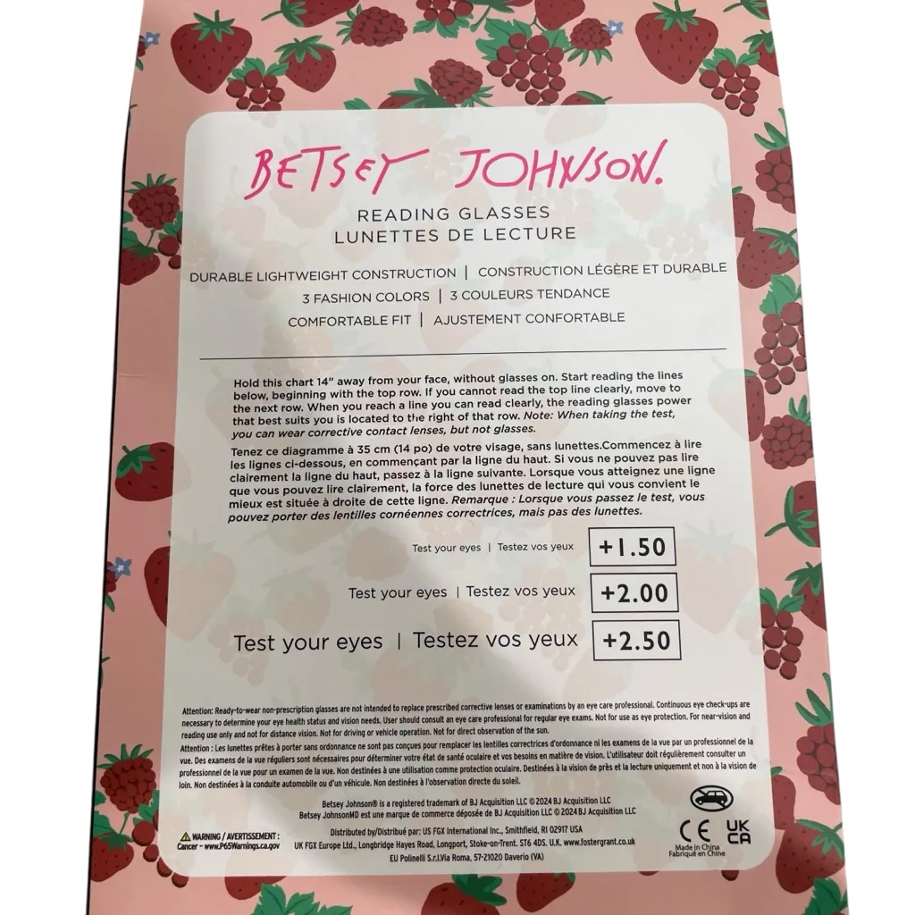 Betsey Johnson Reading Glasses 3 Pack Red Blue Tortoise Women +2.50 - Image 4