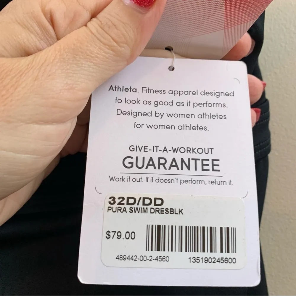 Athleta Black Pura Swim Beach Travel Black Dress - Image 9