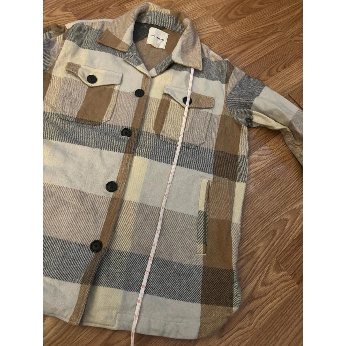 Lucky Brand Plaid Shacket Size XS - Image 7