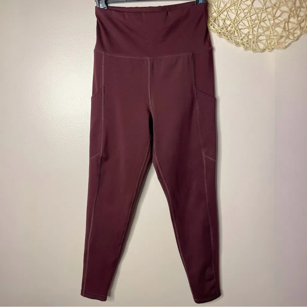 American Eagle Highest Waist Everything Pocket Leggings (Burgundy) - medium - Image 2